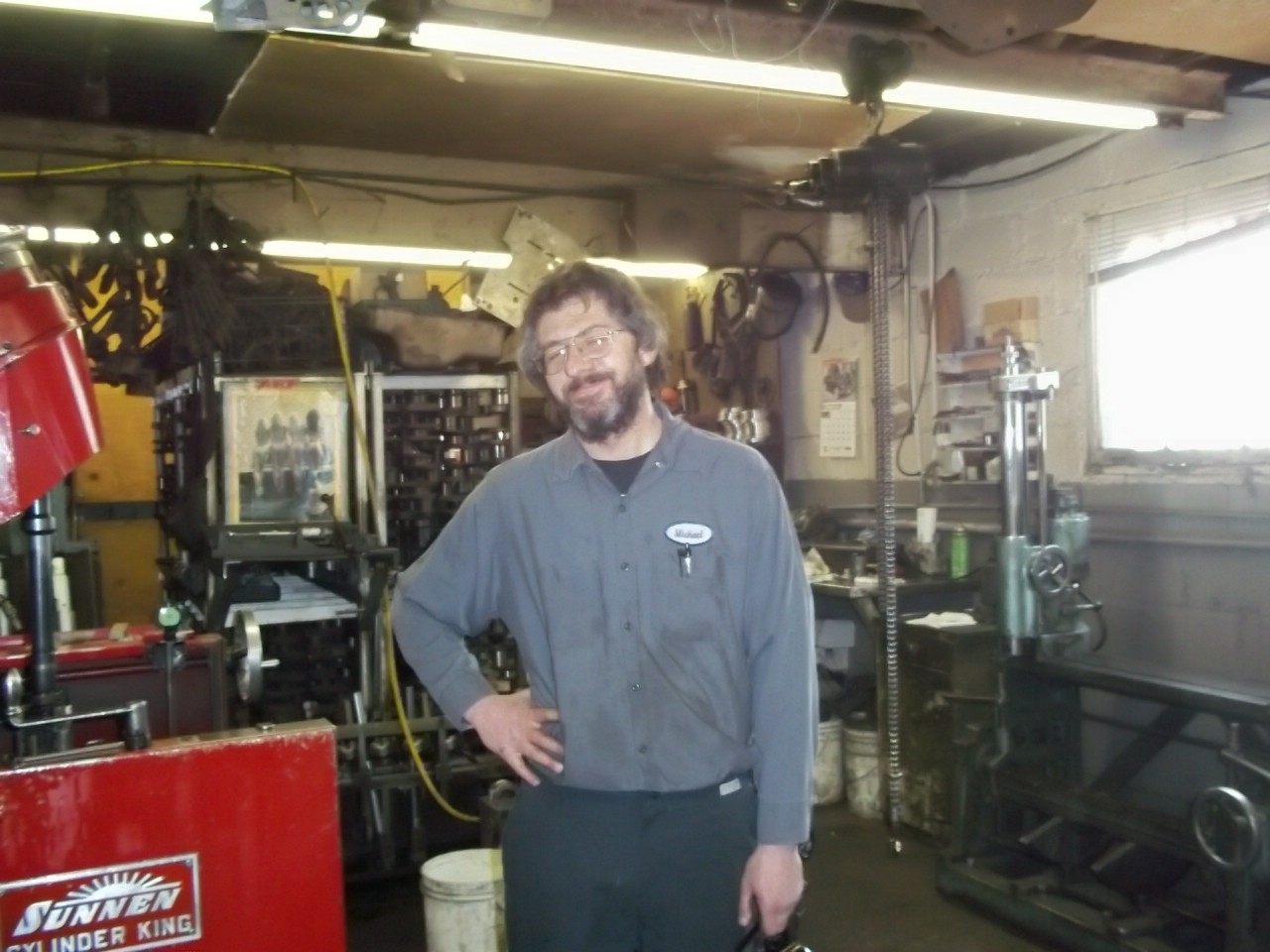 Work at the Machine Shop, February, 2012 (Michael Anthony Foggia's Memorial)