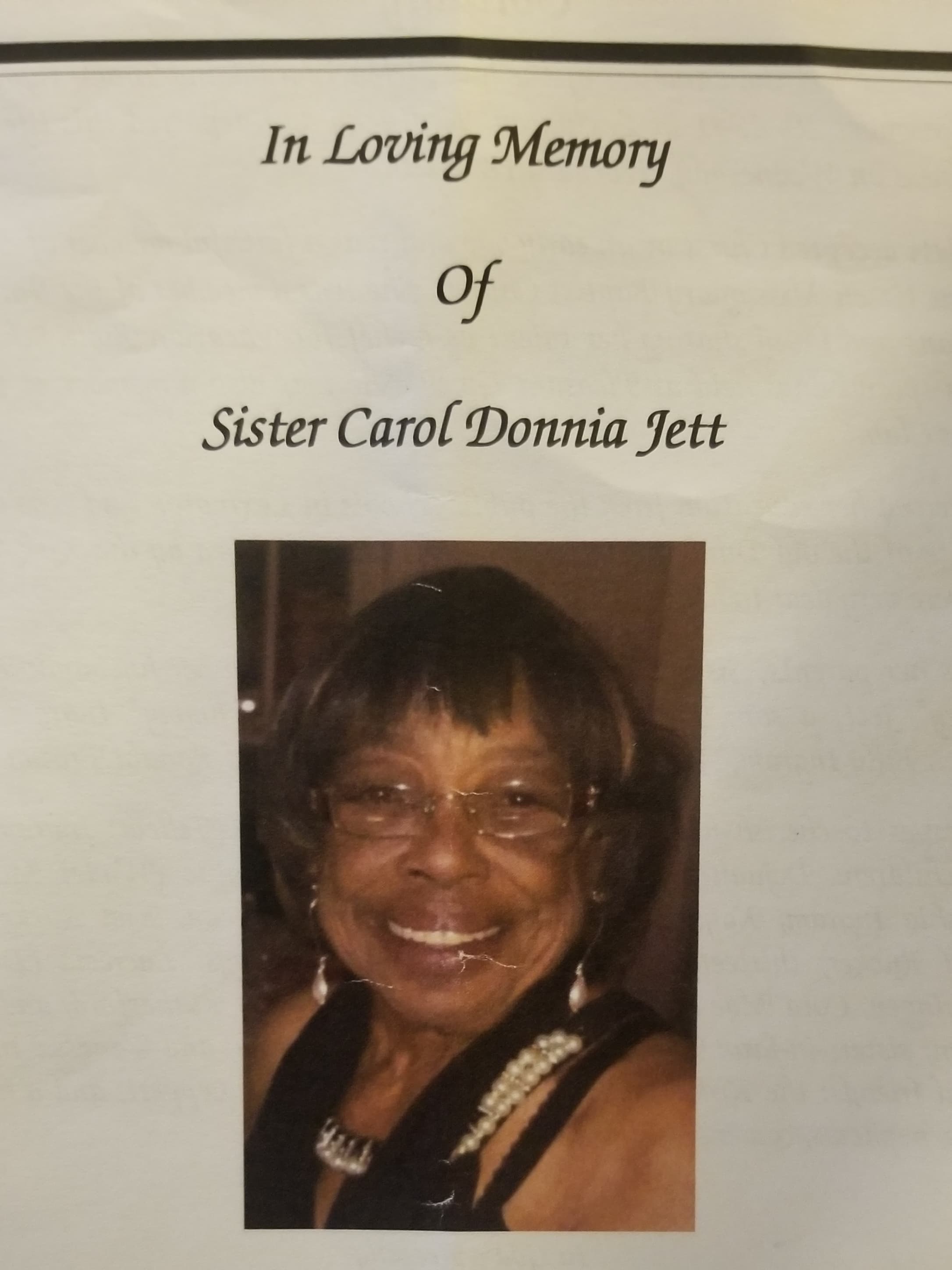 Photo of Sister Carol